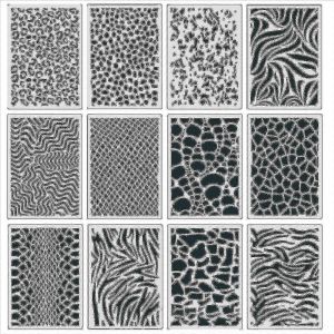 Pochoirs De Gaufrage D'impression Animale Pour Toile Murale En Bois Art En Métal,Modèle Réutilisable 12x - Neuf