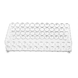 Crystal Rectangle Cosm&eacute;tique Bijoux Bibelots Organisateur Miroir D&eacute;coratif Parfum Soins De La Peau Organisateur( - Neuf