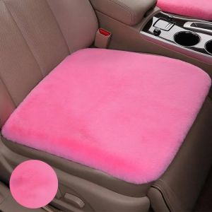 Polym&egrave;res De Protection Universels En Peluche De Lapin Pour Si&egrave;ge Avant Et Arri&egrave;re De Voiture,Accessoires D'Int&eacute;rieur Chauds Et Doux,Ne Tombent Pas,Hiver.Pink. - Neuf