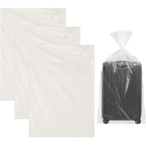 Lot De 3 Sacs De Rangement Extra Larges En Plastique Transparent,R&eacute;utilisables Grande Capacit&eacute; 90 X 120 Cm Sac Transparent,Grand Sac De Rangement Pour Gros Jouets En Peluche,Bagages,Val S,Couettes - Neuf