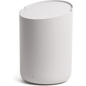 &reg; Mini-Poubelle de Salle de Bain 'Tove' - 1,5L | Petite Poubelle WC | Pour Salle de Bain, Cuisine, Bureau ou table | Antid&eacute;rapante, Seau Int&eacute;rieur | Taupe (clair) - Neuf