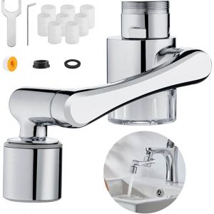 Astuce: 1080° Rotatif Robinet Avec Filtre De Fonction Multifonctionnelle Deux Voies De Sortie D'eau De L'extension De Pulvérisation Robinet Régulateur Pour La Cuisine Et La Salle De Bain, 8 Élément - Neuf