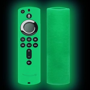 Étui de protection vert 5,9 pouces souple en silicone, housse de protection antichoc et antidérapant de la télécommande Amazon Fire TV Stick 4K - Neuf
