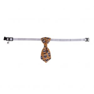 Hjlian Collier En Tissu Tendance Pour Chat, Chien, Chiot, Motif Leopard (Jaune, M) - Neuf