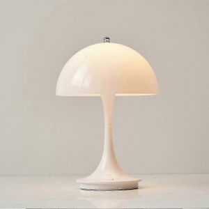 Lampe De Table Champignon Sans Fil,Lampe Champignon Rétro Avec Veilleuse Led À Intensité Variable - Neuf