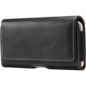 KAL-Ceinture Holster &Eacute;tui Cuir Boucle Coque Pour Nokia 2.4, Samsung Galaxy A72, Xiaomi Mi 11 Pro - Neuf