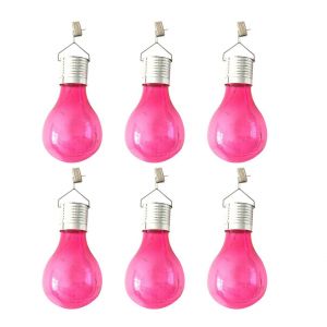 Lot De 6 Lampes Solaires Led Suspendues Pour Jardin, Cour, Terrasse, &Eacute;clairage Ext&eacute;rieur &Eacute;tanche - Neuf