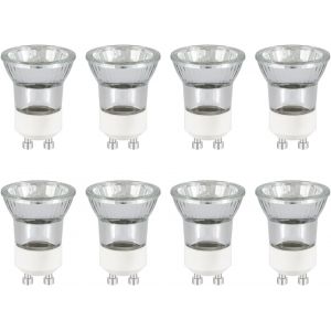 Kal-Pack De 8 Mini Gu10 35w Ampoules Halogènes Réflecteur, Dimmable, Mr11 Ampoule Spot Halogène, 360lm, Blanc Chaud 2800k, 45 °Faisceaux, Base À 2 Broches, Lampe À Réflecteur, Ac 230v - Neuf