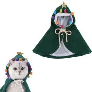 (M)Chat De Noël Costume De, Costume De Noël Pour Chiens Et Chats, De Noël, Vêtements Pour Chiens, Chat De Noël Cap, Noël Costume D'animal, Noël Des Animaux De Compagnie - Neuf