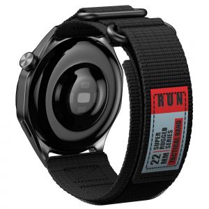 Typi-Bracelet De Montre Robuste Universel De 22 Mm ¿ Bracelet En Nylon À Double Boucle ¿ Bracelet À Dégagement Rapide De 22 Mm/20 Mm/24 Mm Pour Hommes Et Femmes|Black|20mm - Neuf