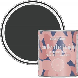 Black Moisture Resistant Bathroom Wood and Cabinet Paint in Matt Finish-Natural Charcoal (Black) 750ml - Neuf