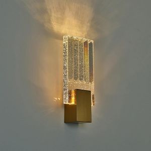 Subzonal-Luminaire Mural En Cristal Applique Murale Interieure Lampe Murale Dor&eacute;e Aplique Int&eacute;rieur Murale Led Lampes Murales Tricolores Pour Chevet, Chambre &Agrave; Coucher, Cuisine, Salon(1 Pack-S) - Neuf