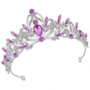 Couronne De Diamants Pour Cheveux De Mari&iquest;&iquest;E - Diad&iquest;&iquest;Me &iquest;&iquest;L&iquest;&iquest;Gant En Alliage De Zinc Argent&iquest;&iquest; Pour La D&iquest;&iquest;Coration D'un Enterrement De Vie De Jeune Fille - Neuf