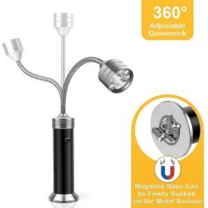 2pcs Bbq Light Base magn&eacute;tique Super bright Led,Led Bbq Light 360 Flexible Gooseneck - Neuf