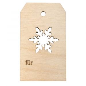 Pendentif Bois Schneeflocke , Fscmixcred - Nature - Neuf