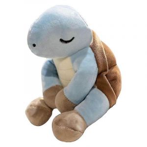 Poup&eacute;e en peluche tortue color&eacute;e de dessin anim&eacute;, mini poup&eacute;e mignonne d'animal marin, poup&eacute;e de chiffon-bleu - Neuf