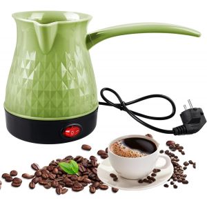 KALANKA-Cafetière Électrique Turque, 500 ml Vert, Acier Inoxydable, Idéale pour Maison et Bureau - Neuf