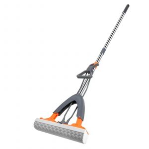 Vadrouille En Coton En Caoutchouc,Vadrouille Éponge Absorbante Domestique,Pas De Lavage À La Main,Double Usage Sec Et Humide,Personne Paresseuse,Vadrouille En Coton Pressant Ménage Vadrouille/Bal - Neuf