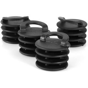 Letnerny-Bouchon De Dalot De Kayak, 4pcs Adaptateur Pompe De Kayak Bouchons De Valve Avec Filetage - Diam&egrave;tre Ext&eacute;rieur 40 Mm Hauteur 34 Mm - Neuf