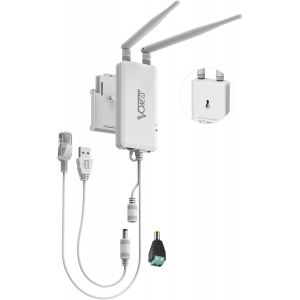 SUBZONAL-VONETS 2,4GHz WiFi Bridge Ethernet Répéteur sans Fil/Mini Routeur/Adaptateur RJ45 de Signal Hotspot, Alimentation DC/USB pour DVR, Caméra IP, PLC Industriel, AGV, PS3, Périphériques Réseau V - Neuf