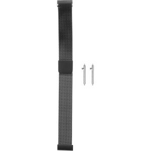 Eryi-Bracelet De Montre En Acier Inoxydable À Maille 14 Mm À Dégagement Rapide Avec Fermoir Magnétique Pour Hommes Et Femmes, Noir. - Neuf