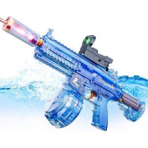 Pistolet À Eau Electrique,Pistolet À Eau Automatique,Pistolet À Eau Longue Portée De 10meter,Puissant Pistolet À Eau Avec Batterie Rechargeable,Pour Extérieure, Fête, La Plage, La Piscine - Neuf