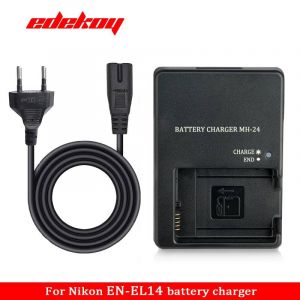 Chargeur MH-24 pour appareil photo Nikon EN-EL14 EN-EL14a,batterie P7000 P7100 D3100 D5100 D3200 avec cordon d'alimentation ue ou US-- - Neuf