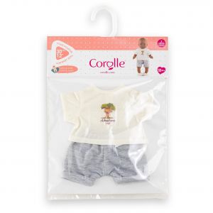 Corolle BB30 T-SHIRT & SHORT PETIT EXPLORATEUR - Neuf