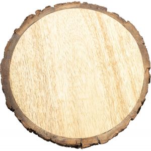 KALANKA-Tronc d'arbre décoratif - Diamètre : 17 cm - Rondelles de bois naturel - Assiettes rustiques pour la table à manger - DIY 15854 - Neuf