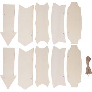 CHECARZHN--NO1-Décoration Murale De Flèches En Bois, Signe De Flèche En Bois De Mode Suspendu Pour La Décoration De Mariage Pour Accessoires Photo - Neuf