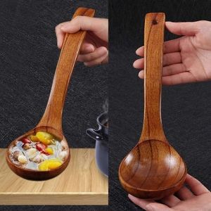 Cuillère À Soupe De Cuisine Manche Long Cuillère À Soupe De Riz À Dessert En Bois Cuillère À Café Ustensile De Cuisine Cuillère À Agitation De Cuisine - Neuf