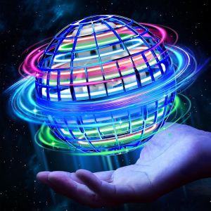 Sjzg-Boule Volante Lumineuse, Flying Spinner 360 ° Rotation Avec Lumière Rgb,Intelligent Flying Boomerang Ball, Magique Mini Drone Jouet Cadeau Pour 6 7 8 9 10+Garçon Et Fille - Neuf
