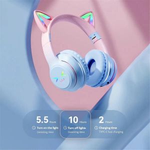 Casque sans fil Gradient Color Casques Bluetooth avec Mic,E - Neuf