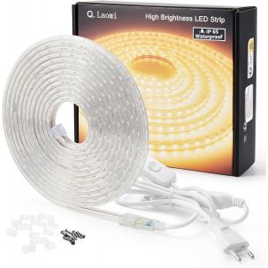 Ruban Led, 2m Bande Led Ip65 Etanche Bande Led Lumineuse 220v 230v Bandeau Led, Blanc Froid - Neuf