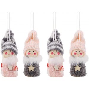 Pc Ange De No&euml;l En Peluche, Mini En Bois Elf Doll Pour Les Arbres De No&euml;l, Pendaison De D&eacute;coration, Adapt&eacute; Pour Les Id&eacute;es De Cadeau Pour No&euml;l Et Le Nouvel An &Agrave; La Maison De D&eacute;coration - Neuf