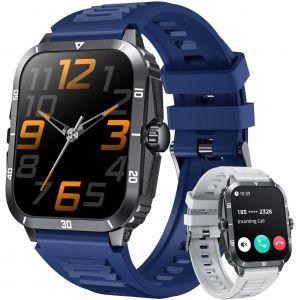 Montre Connect&eacute;e Homme Smartwatch Avec Appel: 2.0" Smart Watch Surveillance Sant&eacute; Fr&eacute;quence Cardiaque Sommeil 100+ Modes Sportif 3atm &Eacute;tanche Fitness Tracker Montre Intelligente Compatible A[Z1909] - Neuf