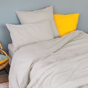 Taie D'oreiller En Coton Lav&eacute; - Neuf