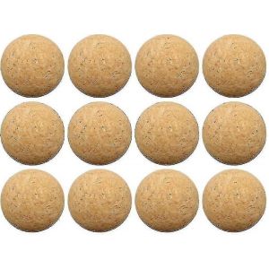 12pcs boules de liège pour baby-foot,boules de liège naturel très silencieusement (diamètre 36mm) - Neuf