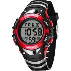 Jgd-Montre Enfant Garçon Fille,Montre Digitale Enfant Pour Alarme/Minuterie/Affichage De L'heure/Affichage De La Date,Étanche Montre-Bracelet Numérique D'extérieur Pour Enfants De 3 À 12 Ans - Neuf