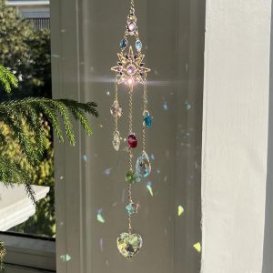 MEVRONISSHOP-Attrape Soleil, Attrape Soleil Cristal Suspendu, Cristal Ornement Capteur, pour Fen&ecirc;tre Chambre et Jardin No&euml;l Jour de f&ecirc;te Mariage - Neuf
