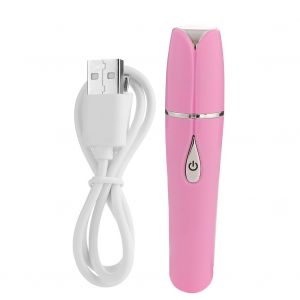 Appareil De Massage Electrique Pour Les Yeux, Appareil De Beaute Pour Le Soin Des Levres A Micro-Vibrations Et Ions Negatifs (Rose) - Neuf