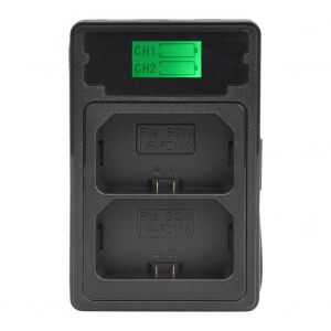 Chargeur de batterie NP-FZ100 avec double emplacement de chargement et ecran LCD pour Sony A7RIII, A7R3, A9, A7M3 - Neuf