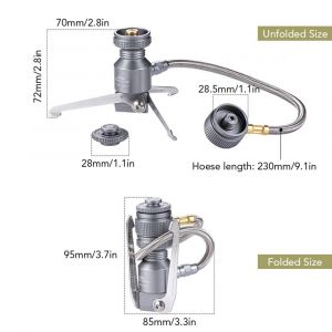 TréPied Adaptateur De Cartouche De Butane, Connecteur De CuisinièRe à Gaz Pliable, Connecteur De Support De RéServoir De Lampe à Gaz, Adaptateur De Bouteille De Gaz Long - Neuf