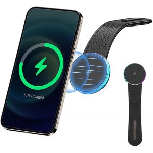 Mag-Safe Support De Voiture,Chargeur Magsafe Voiture Qi2,Support De Telephone Magnétique Pour Voiture Induction,15w Charge Rapide Support Pour Iphone 16/15/14/13/12 - Neuf