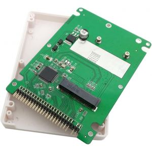 CAP-mSATA Mini PCI-E SATA SSD vers 2,5 Pouces IDE 44 Broches boîtier de Disque Dur boîtier Blanc pour Ordinateur Portable - Neuf