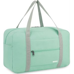 Nzqaf-Sac À Main Pour Avion Sac De Voyage Petit Bagage À Main Pliable Ryanair 40x20x25cm Sac De Sport Sac D'hôpital Sac De Week-End (Vert Menthe 20l) - Neuf