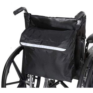 Sac pour Fauteuil Roulant Arri&egrave;re, Sac pour Fauteuil Roulant Oxford &Eacute;tanche Grand Sac &agrave; Dos Noir pour Fauteuil Roulant Sac de Rangement pour Fauteuil Roulant Pochette Fauteuil Roulant - Neuf