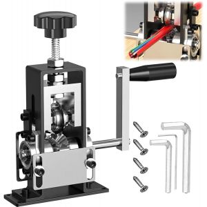Ulteronixshop-Denudeuse de Cable Electrique D&eacute;nuder Manuelle, Machine Manivelle &agrave; D&eacute;nuder Fils, 1-25 mm D&eacute;nudeur C&acirc;ble Electrique Manuel, Avec Manivelle D&eacute;nudeuse Cuivre Pince &agrave; D&eacute;nuder pour Recyclag - Neuf