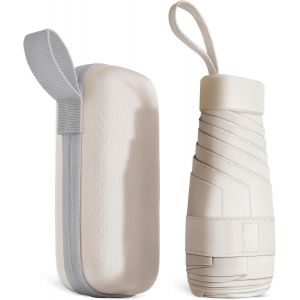 Parapluie De Voyage, Parapluie Coupe-Vent &Agrave; 8 Nervures, Petit Parapluie Portable Compact Pour Hommes Et Femmes, Parapluie Capsule, Mini Parapluie - Neuf