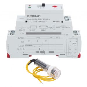 XYONG Relais de commande d'eclairage, relais de temporisation, protection contre les surcharges, GRB8-01, AC 110 V-240 V - Neuf